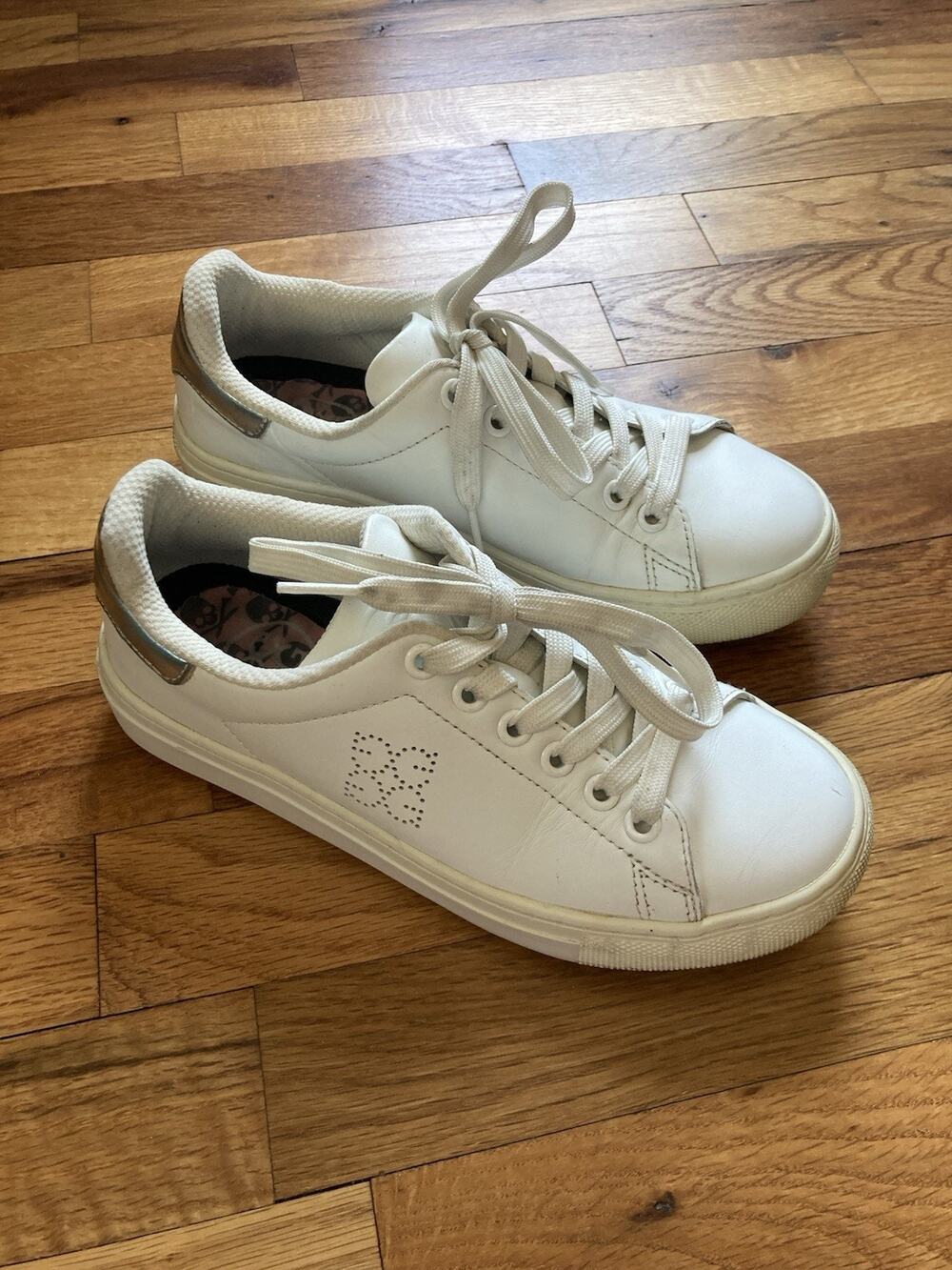 G/FORE Disruptor Leather Spiked Golf Shoes Street Sneaker Snow White Womens 6.5